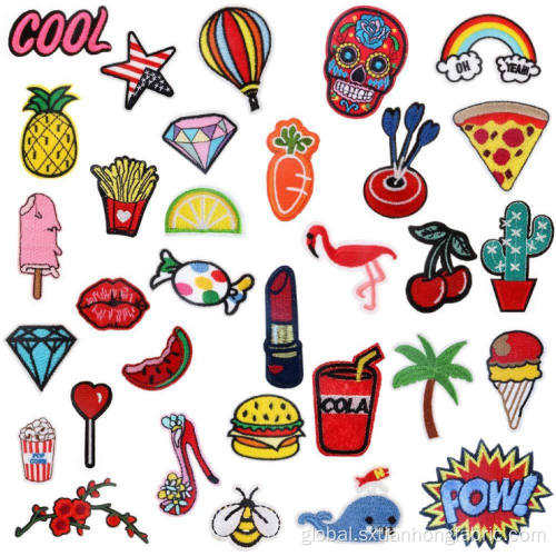 Light Clothing Accessories Factory Direct Custom Cute Cartoon Cloth Stickers Manufactory